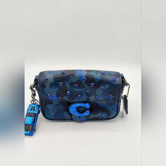 Coach Soft Tabby 18 Camo print Upcycled w Hot Wheels charm - Picture 8 of 12